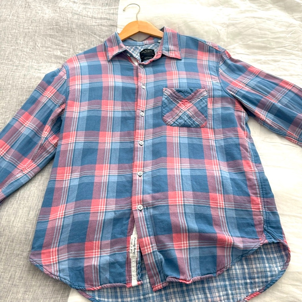 rag and bone shirt - plaid, Fit 3 size M